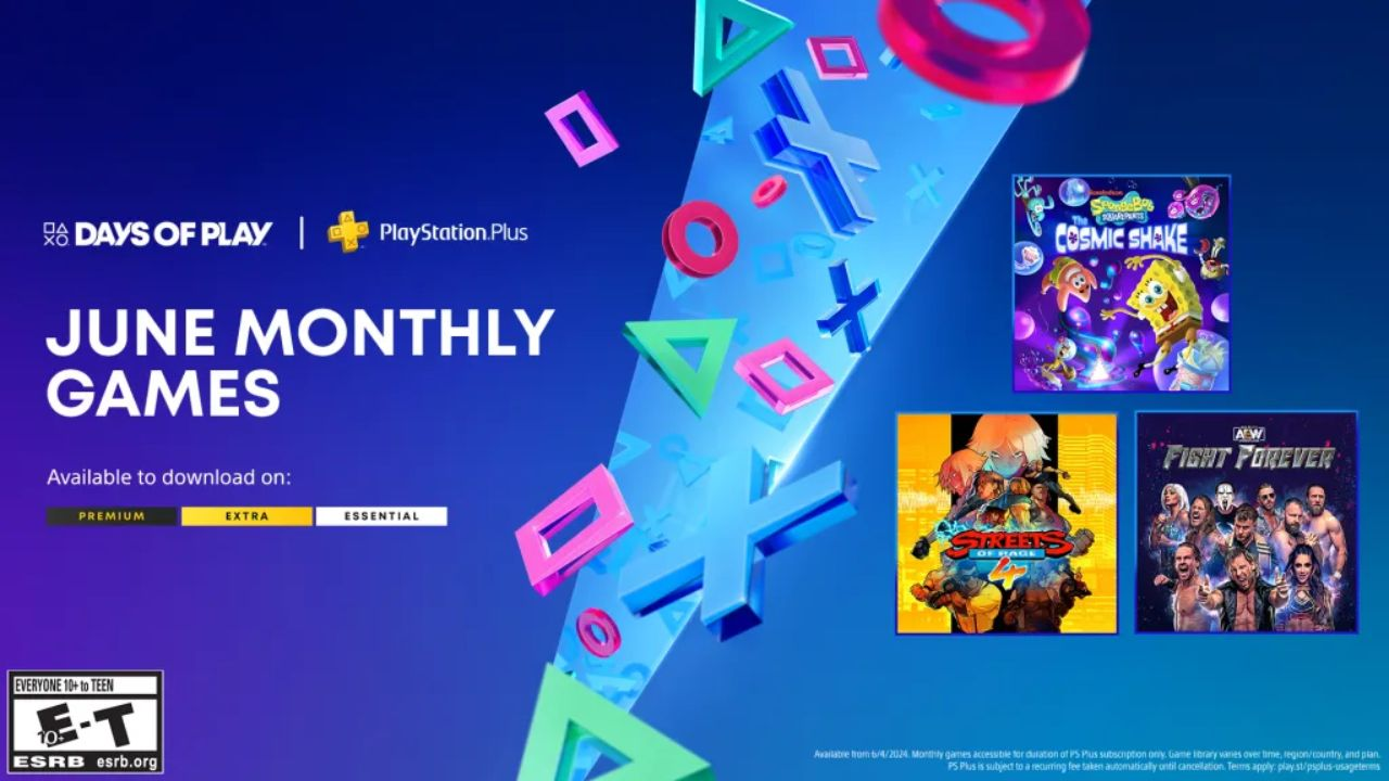 PS Plus Essential June (2024) 游戏现已可供下载