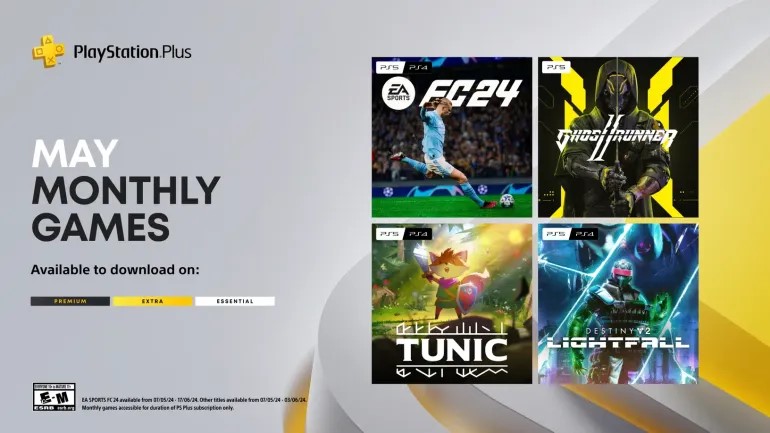 เกม PlayStation Plus ของเดือนพฤษภาคม: 4 เกม รวมถึง EA Sports FC 24 เกม