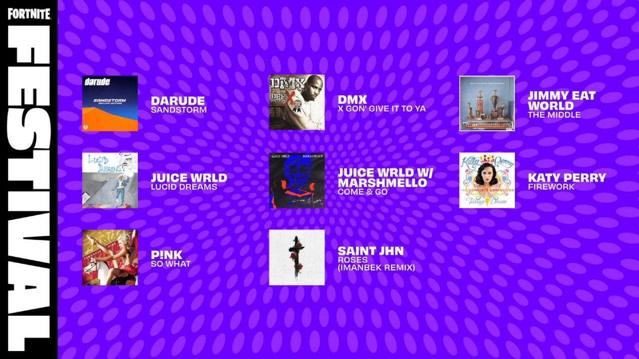 最新的《堡垒之夜》节日歌曲将 Juice WRLD 和其他歌曲添加到游戏中