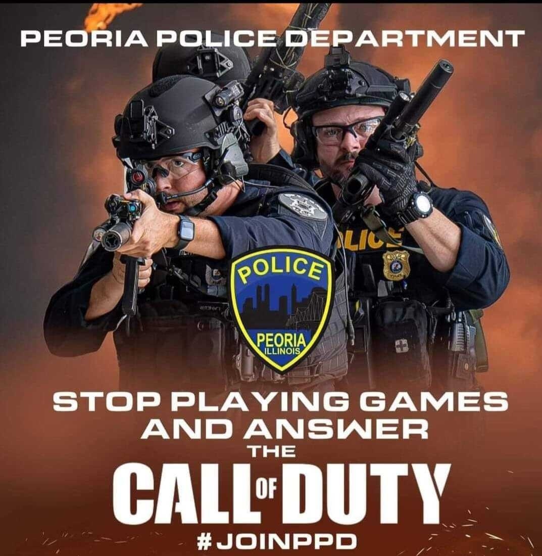 Illinois PD Sasar Remaja dengan Poster Pengambilan 'Call of Duty'