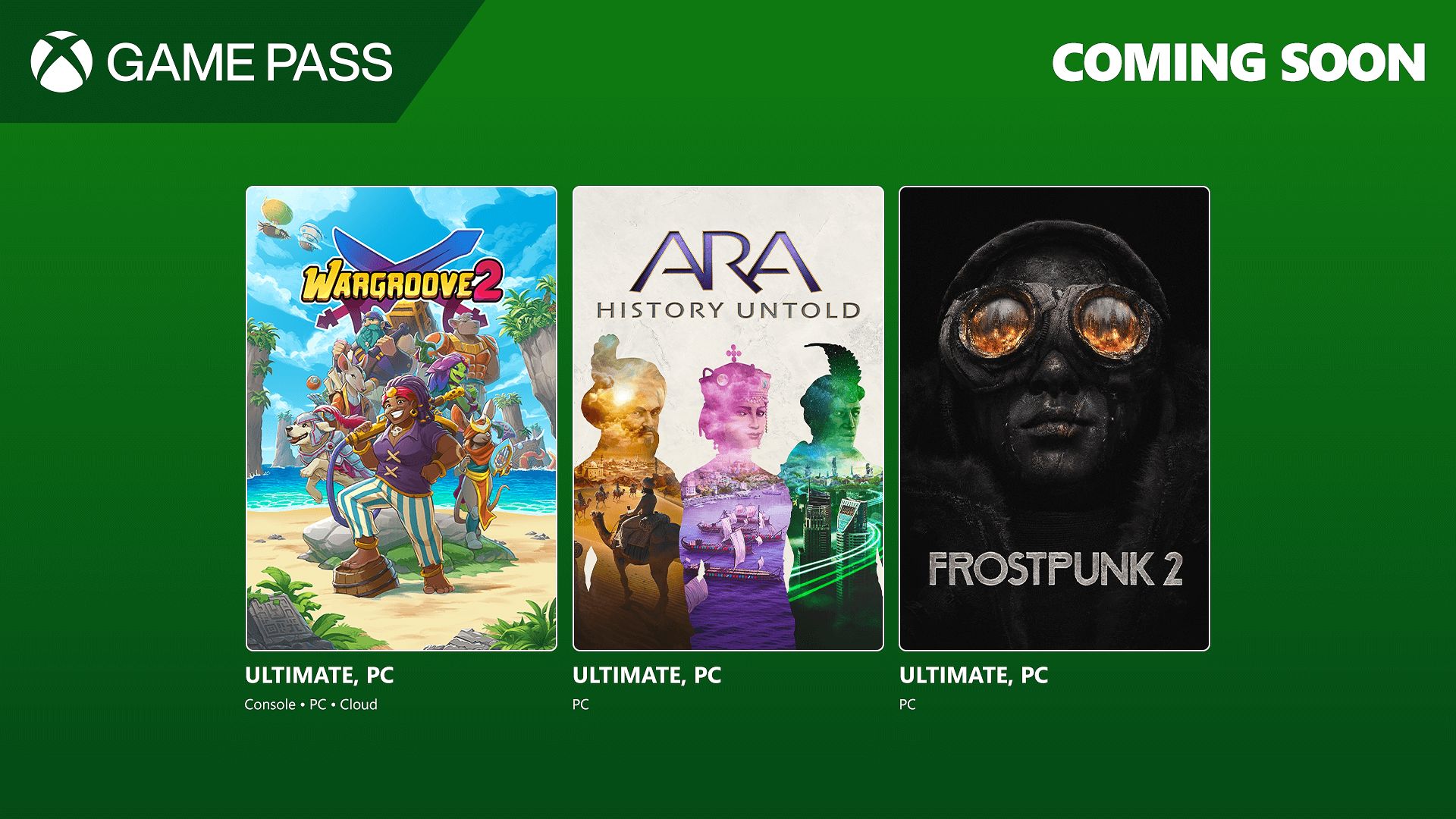 Xbox Game Pass 即将推出三款新游戏及更多游戏