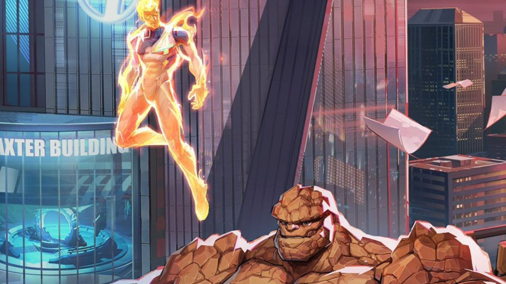 ระยะเวลาวางจำหน่าย The Thing &amp; Human Torch ใน Marvel Rivals