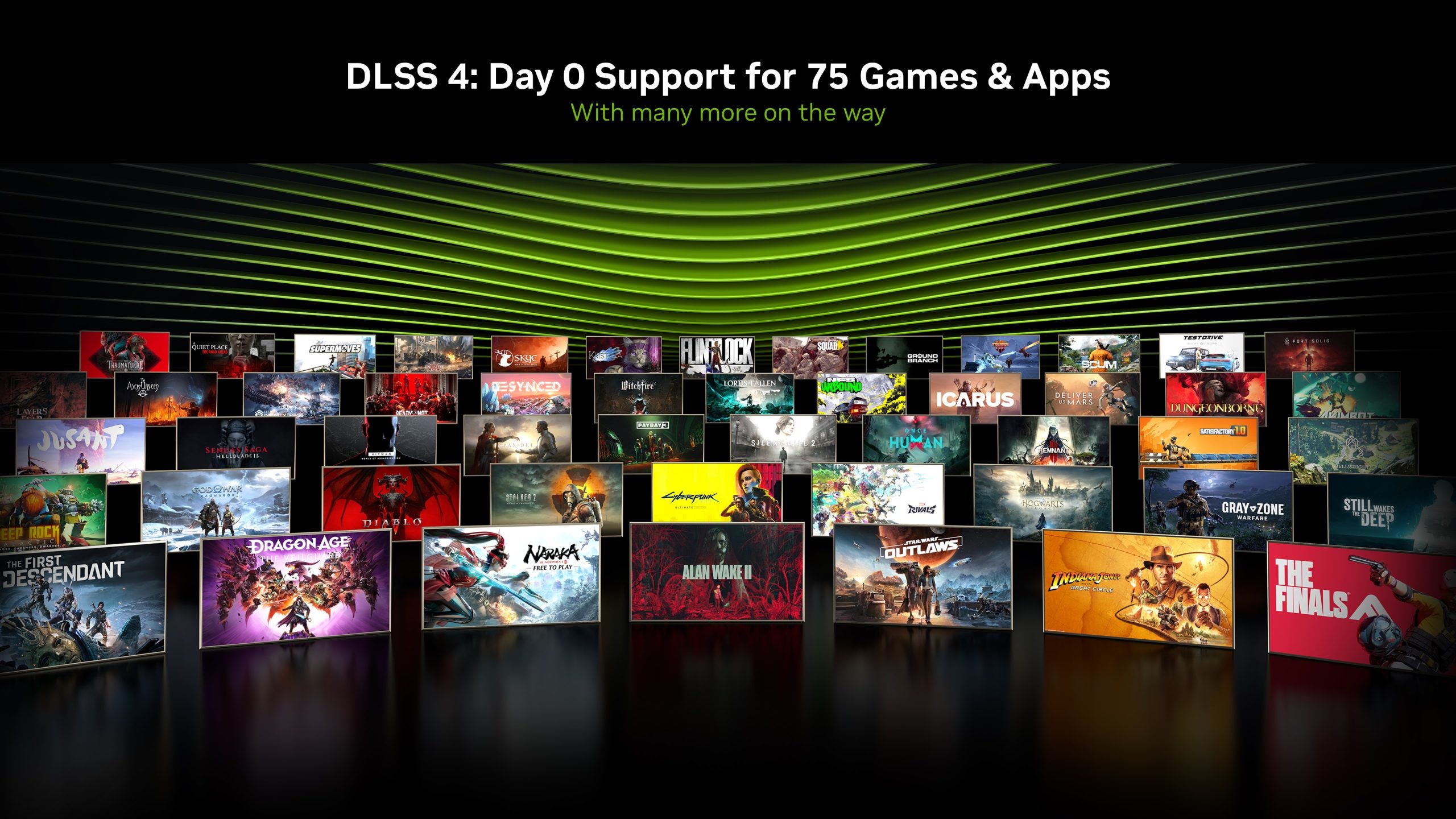 Nvidia DLSS 4 將在發佈時支援 75 款遊戲