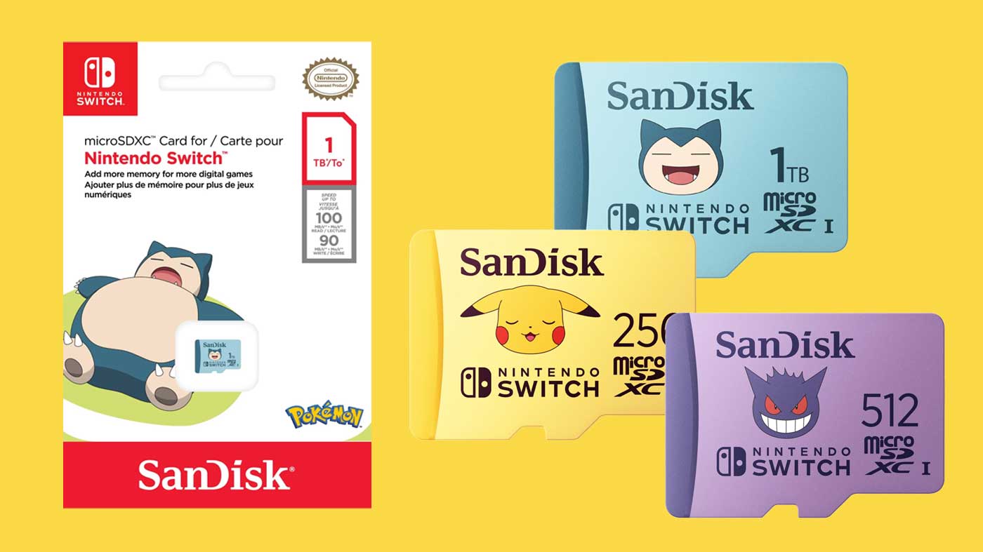 这些新的 SanDisk Pokemon MicroSD 卡绝对可爱