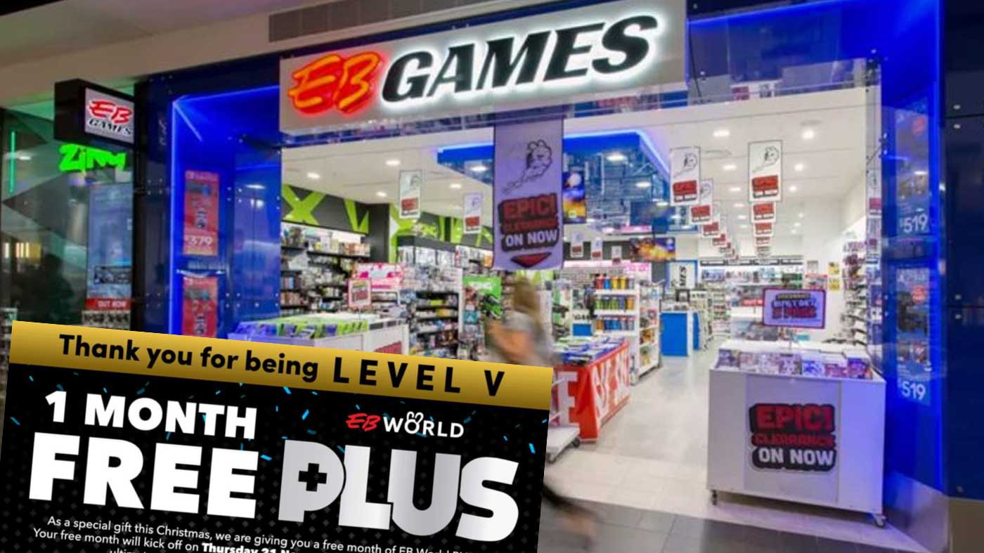 EB Games 向 5 级会员免费提供一个月的 EB World Plus