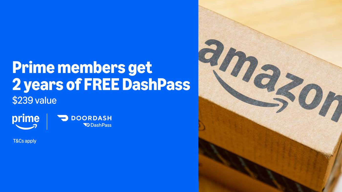 Prime 会员目前可以免费获得两年的 DoorDash DashPass