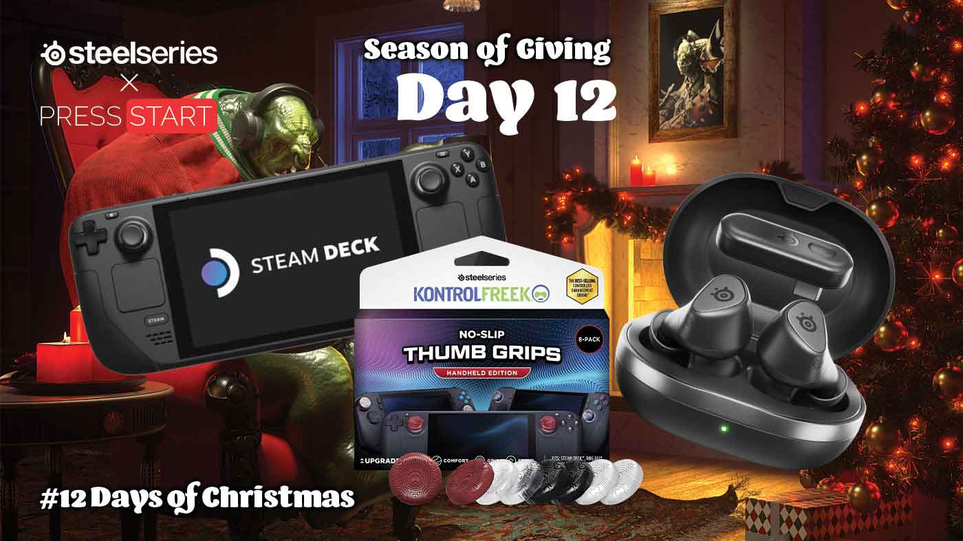 获胜：1TB Steam Deck OLED + 500 美元 Steam 代金券 + SteelSeries Arctis GameBuds + KontrolFreek 防滑拇指握把