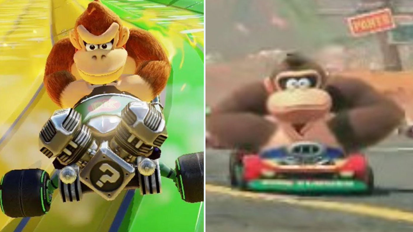 Donkey Kong Berwajah Baru Yang Comel Dalam Permainan Mario Kart Baharu