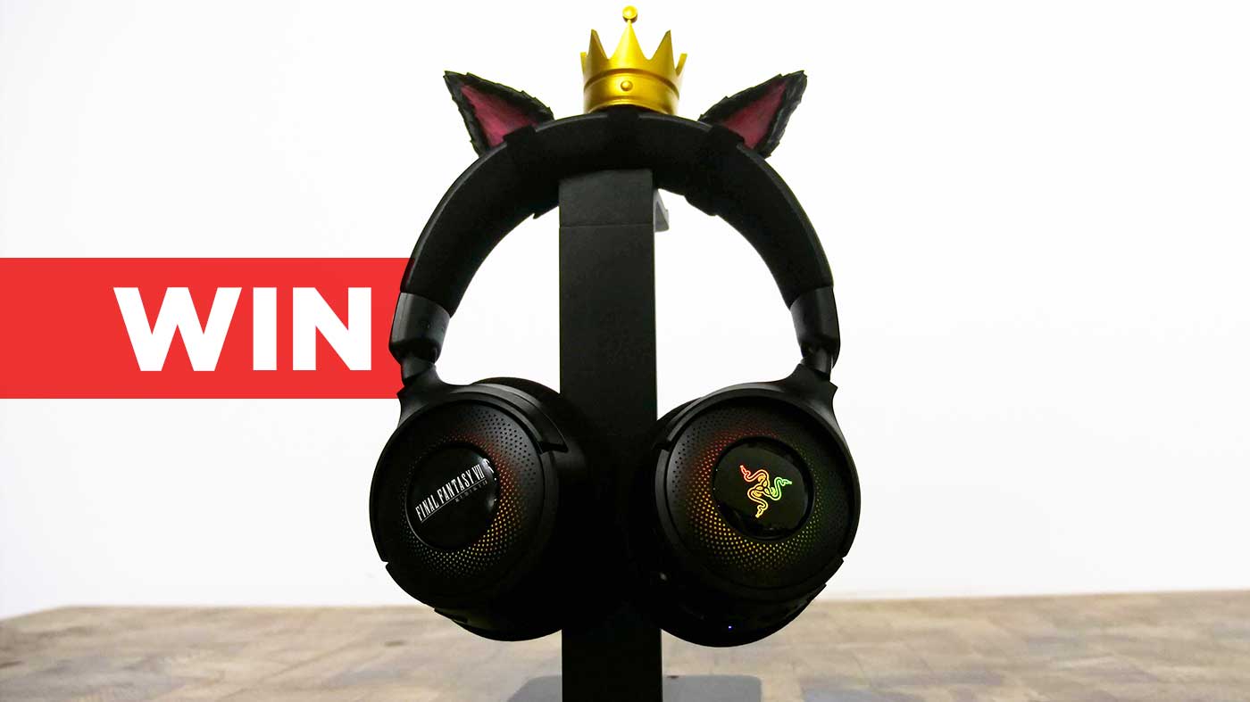 WIN: Custom Final Fantasy VII Rebirth Razer Kraken Cait'y Headset Wireless + Salinan PC Permainan