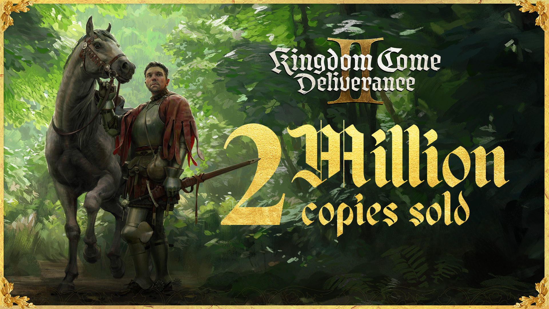 Kingdom Come: ยอดขาย Deliverance II ได้เกินสองล้านหน่วย